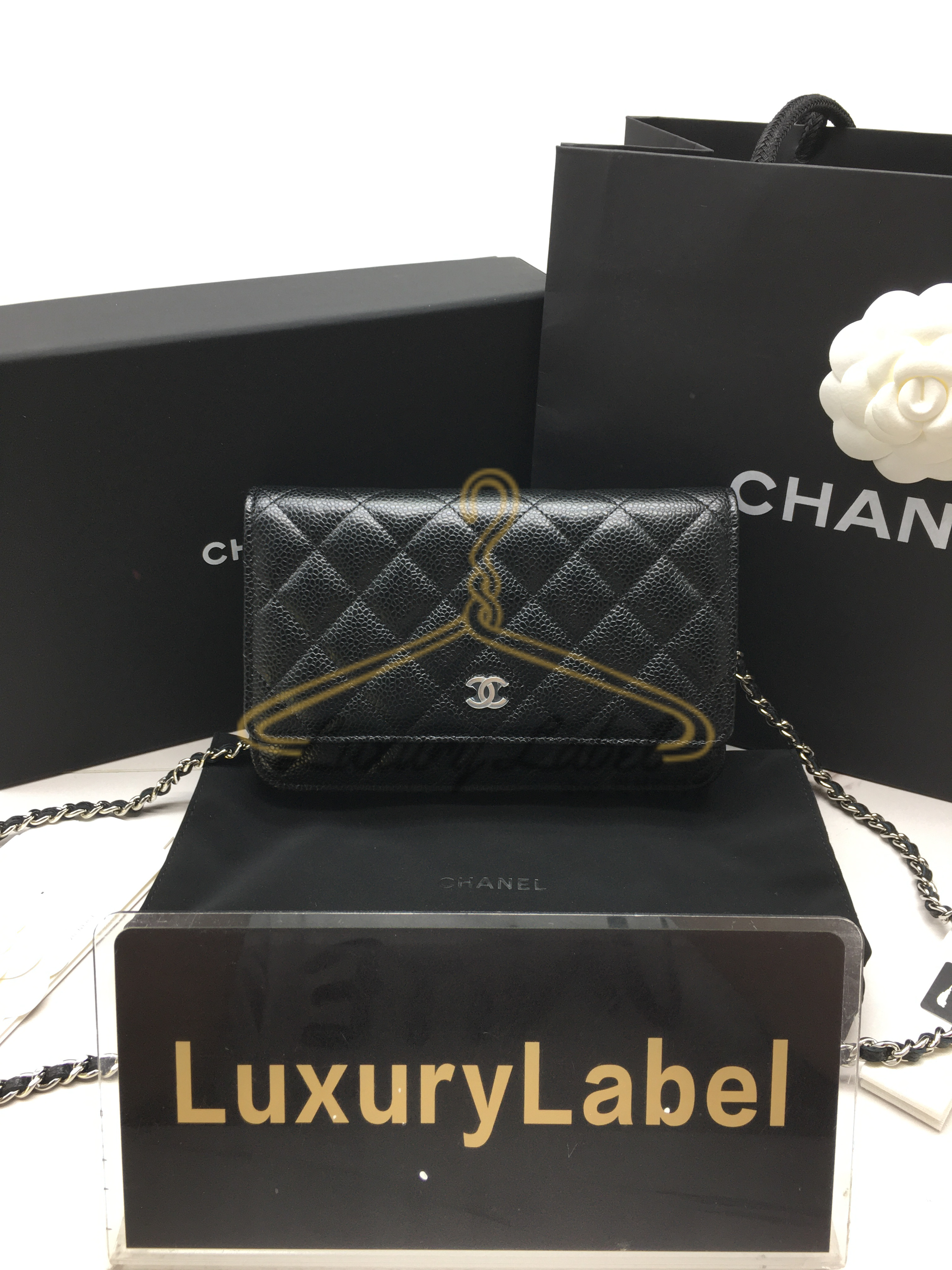 샤넬 클래식 플랩 woc 체인 윌릿 은장 (마그네틱 버클) (하이엔드급)