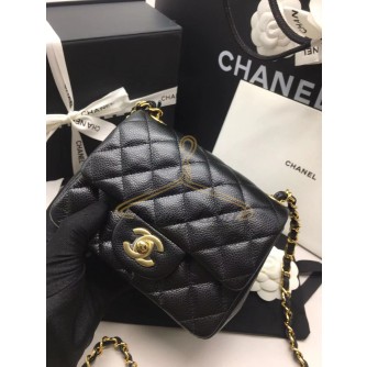 샤넬 클래식 캐비어 플랩백 미니 금장 (하이엔드급)