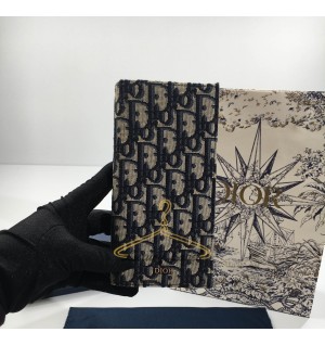 디올 CD 오블리크 로고 패턴 장지갑