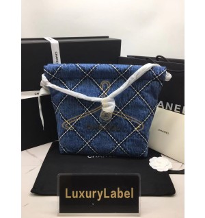 샤넬 22백 데님 스티칭 스몰