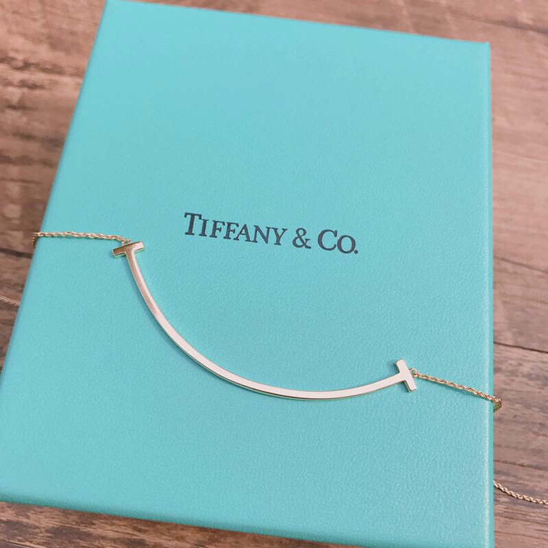 티파니 스마일 목걸이 (V-gold소재) (3COLOR) (6CM)