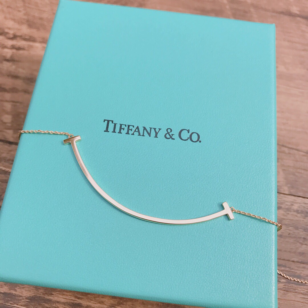 티파니 스마일 목걸이 (V-gold소재) (3COLOR) (6CM)