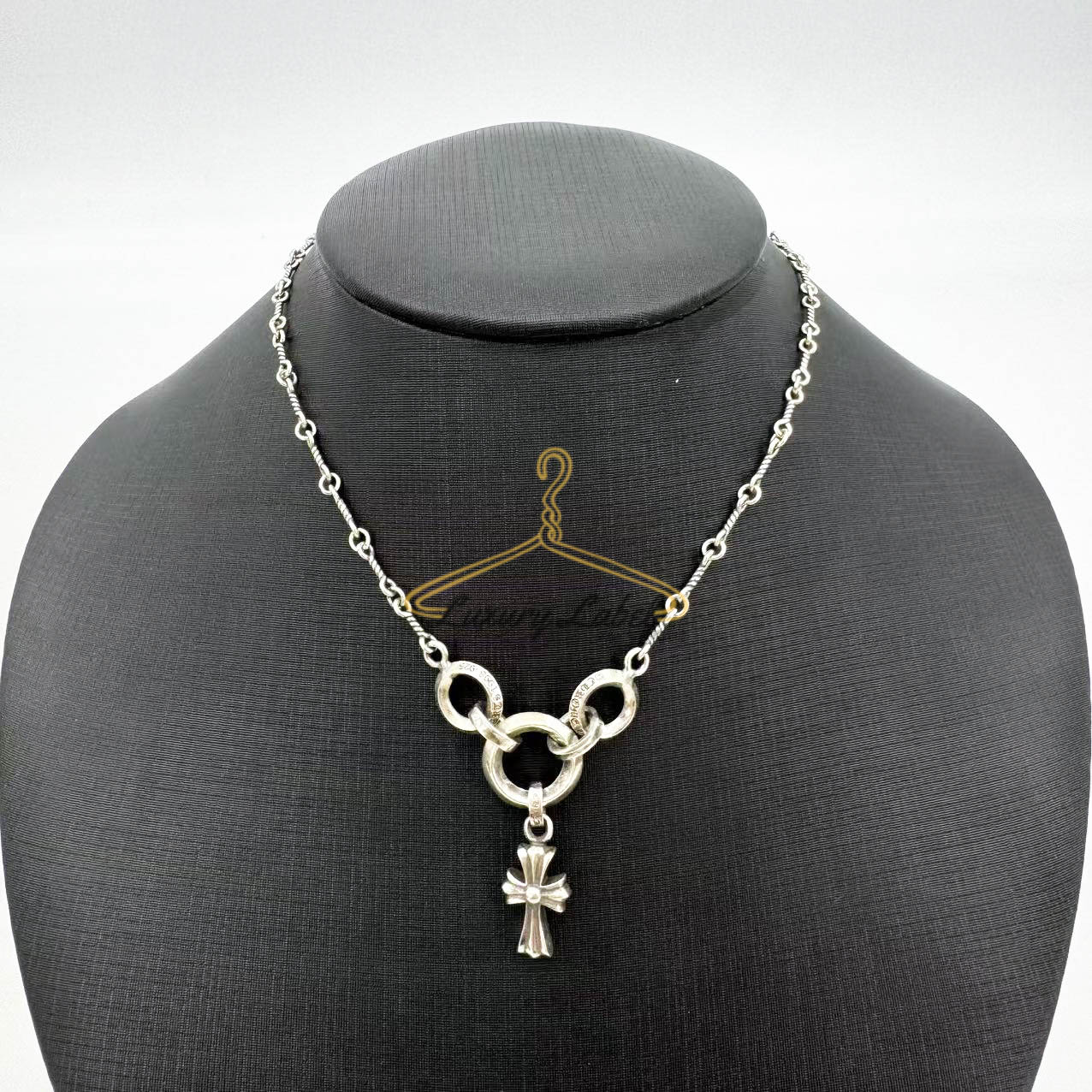 크롬하츠 실버 트위스트 베이비팻 웨이스트 체인 목걸이