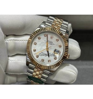 로렉스 데이트저스트 41 진주 자개 다이아 셋팅 1236333 (컬러 로즈골드)