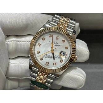 로렉스 데이트저스트 41 진주 자개 다이아 셋팅 1236333 (컬러 로즈골드)
