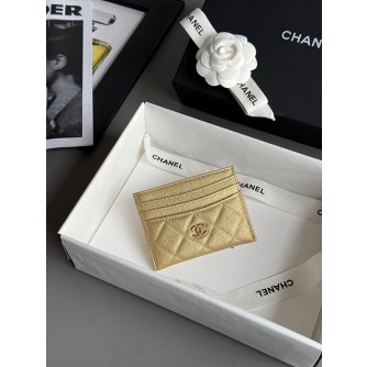 샤넬 25S 캐비어 카드홀더 (컬러 골드)