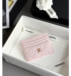 샤넬 25S 캐비어 카드홀더 (컬러 핑크)