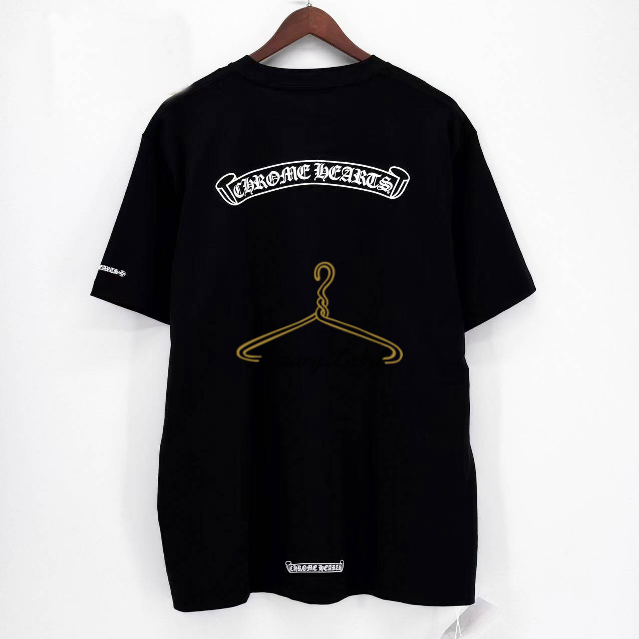 크롬하츠 스크롤 라벨 쇼트 슬리브 반팔 (남녀공용)