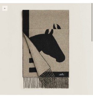 에르메스 H 카사크 러브스토리 캐시미어 머플러