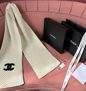 샤넬 CC 로고 캐시미어 머플러